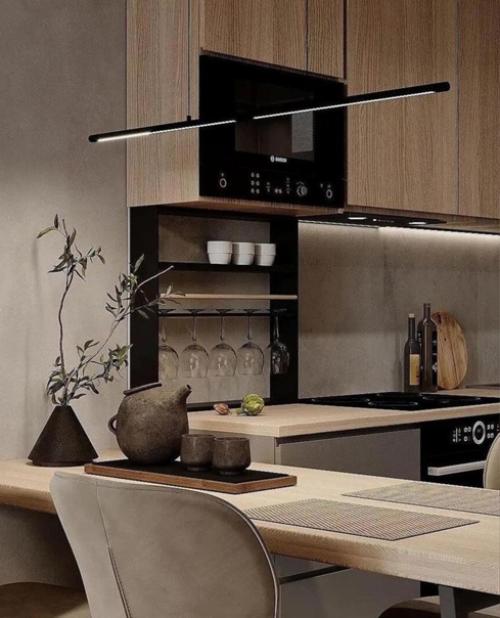 Интерьер кухни - гостиной. 05