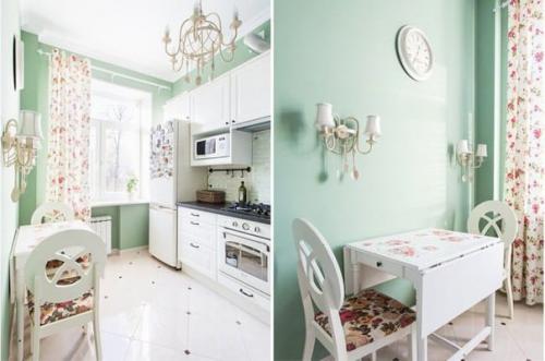 Кухонные шторы в стиле Прованс - дыхание лазурного берега. 04