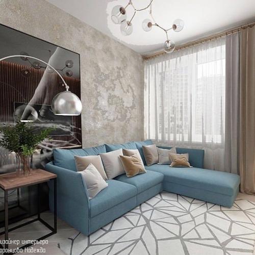 Какой вариант дизайна гостиной вам нравится больше? 02