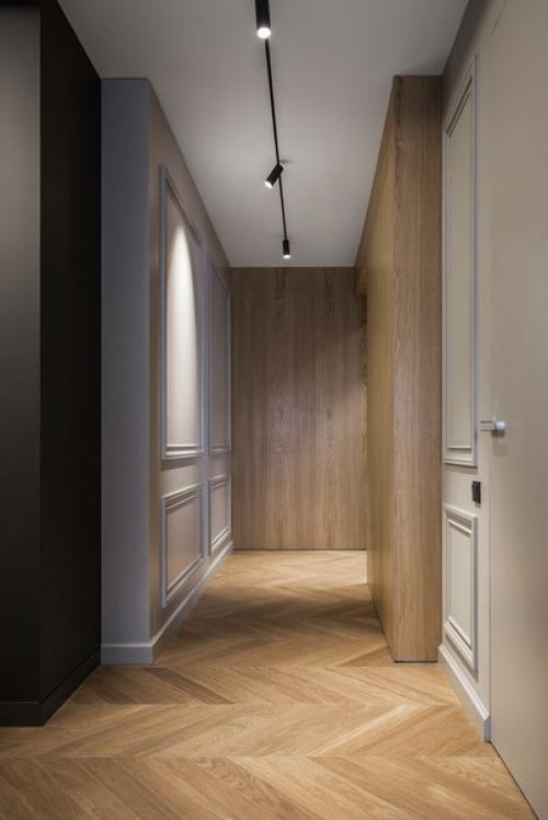 Роскошная квартира на патриарших прудах: насыщенные цвета в сочетании с натуральным деревом и элементы классики с современным минимализмом. 02