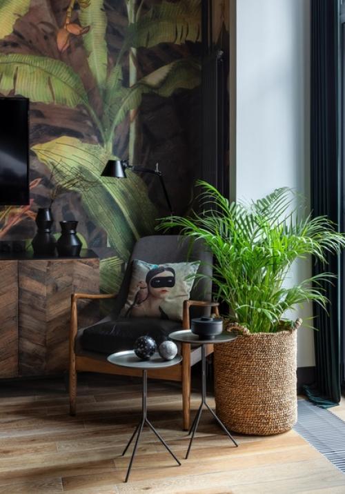 Стильный лофт 31 м с антресолью в Москве. 03