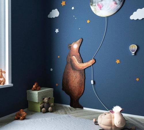 Декор стены в детской, который может сделать каждый. 02