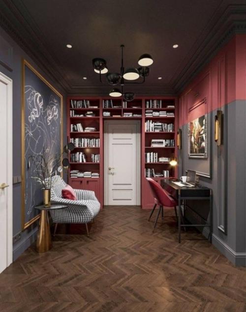 Красивый интерьер. Рабочего кабинета. 02