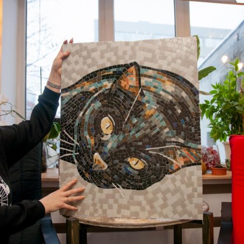 Художественные проекты студентов выполненные из стеклянной мозаики. 05