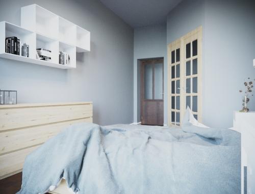 Современный интерьер!  Завершена работа над проектом редизайна 2-х квартиры на ул. Гастелло, которая принадлежит молодому человеку до 30 лет. 04