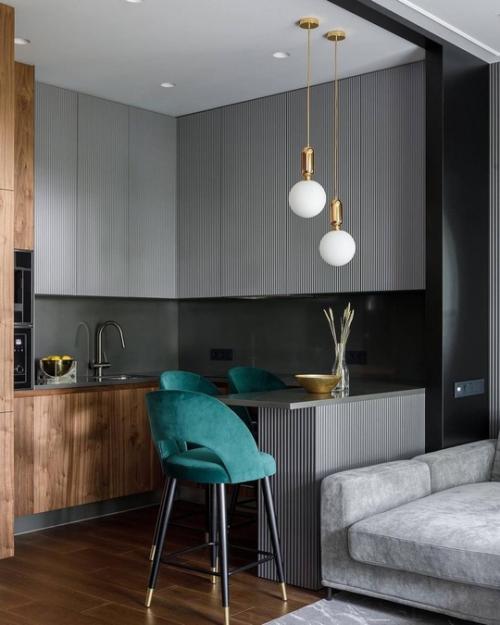 Кухня - гостиная в стиле ар - деко. 07