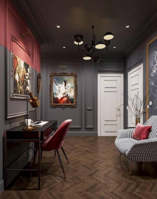 Красивый интерьер. Рабочего кабинета. 01