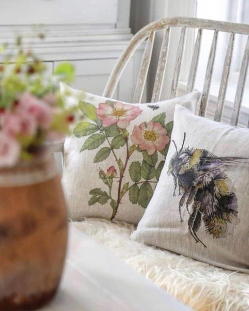 Очень красивый льняной текстиль в стиле кантри шведской художницы и дизайнера Эммы шедин, которая живет на ферме фрёвик в смоланде. 07