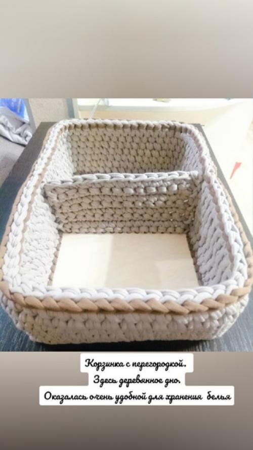 Трикотажные корзинки - это уют в любом уголке дома. 06