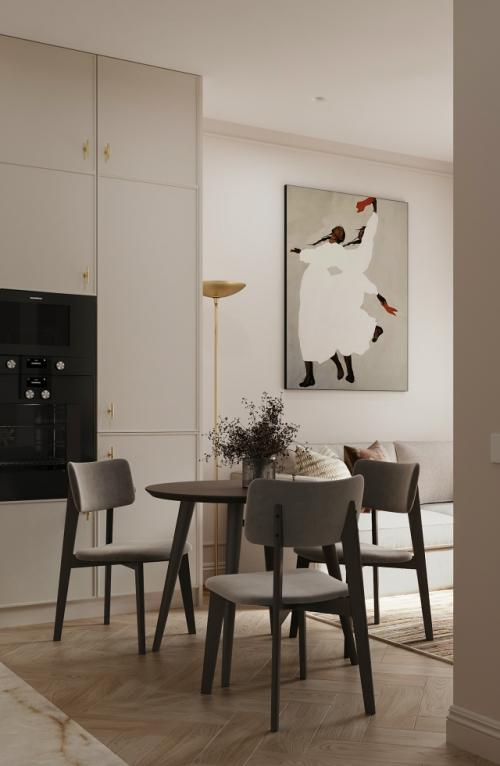 Проект 1-комнатной квартиры почти 40 м 2 в ЖК Грин парк в Москве. 04