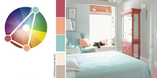 Цветовой круг в дизайне интерьера. 04