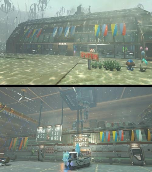 Геймер под ником Avaslash создал копию ресторана красти краб из Губка Боб Квадратные Штаны в No Man's Sky. 01