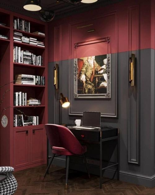 Красивый интерьер. Рабочего кабинета. 03