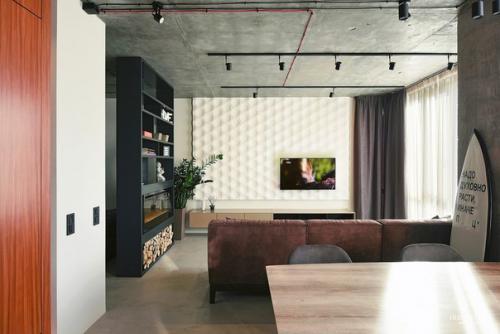 Архитектор Олег куява представил проект интерьера квартиры площадью 47, 5 квадратных метров в Киеве. 04