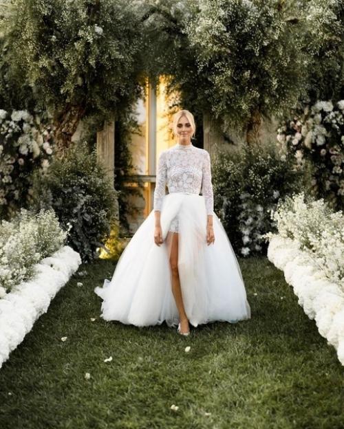 Нетипичное свадебное платье Dior для кьяры ферраньи. 04