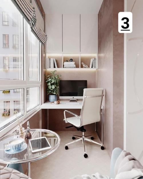 Интерьер балкона тоже может быть шикарным. 05