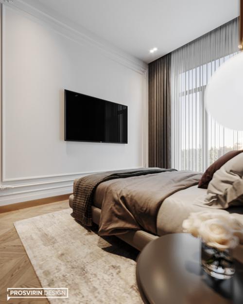 Как вам решение с панелями за изголовьем кровати? 03