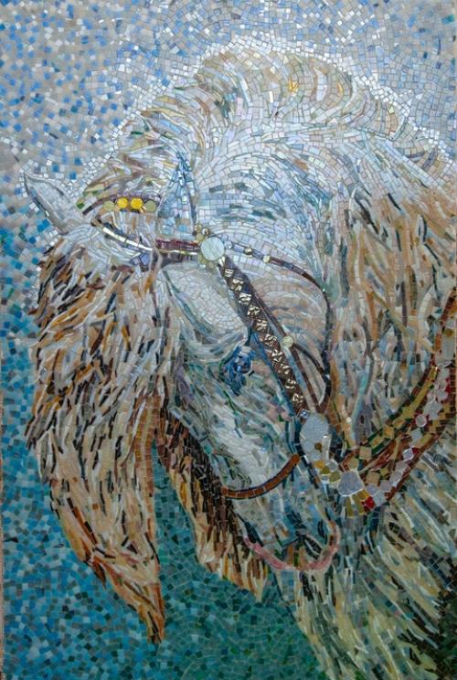 Художественные проекты студентов выполненные из стеклянной мозаики. 01