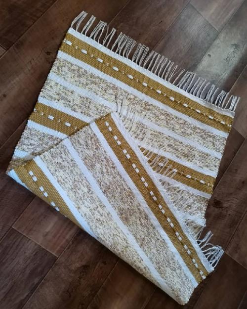 Песчаный Пляж - домотканая дорожка для интерьера в вашем доме, на даче или в баньке. 01