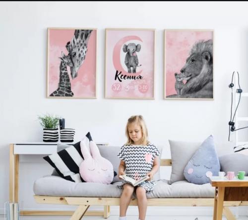 Детская метрика.  Прекрасное украшение интерьера детской комнаты! 02