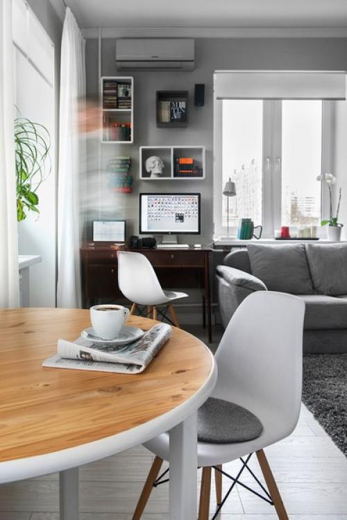 Жилая студия в московской Хрущёвке. 01