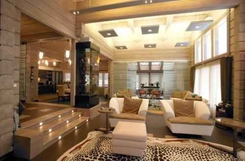 Расширить пространство в деревянном доме помогут стильные арки! 03