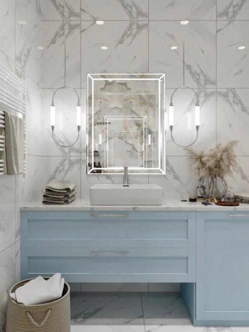 Небесно голубой идеально подходит для оформления кухни. 06