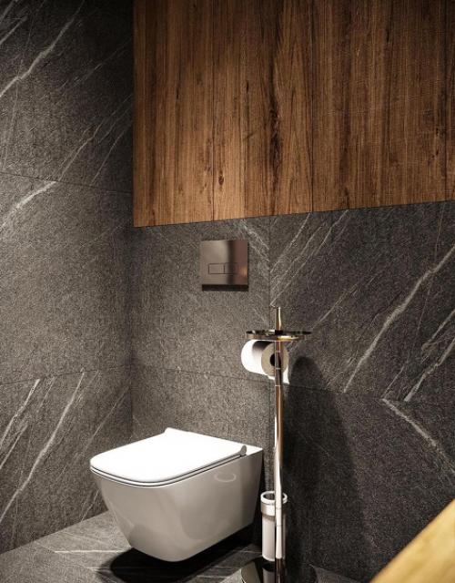 Интересная идея оформления санузла. 04