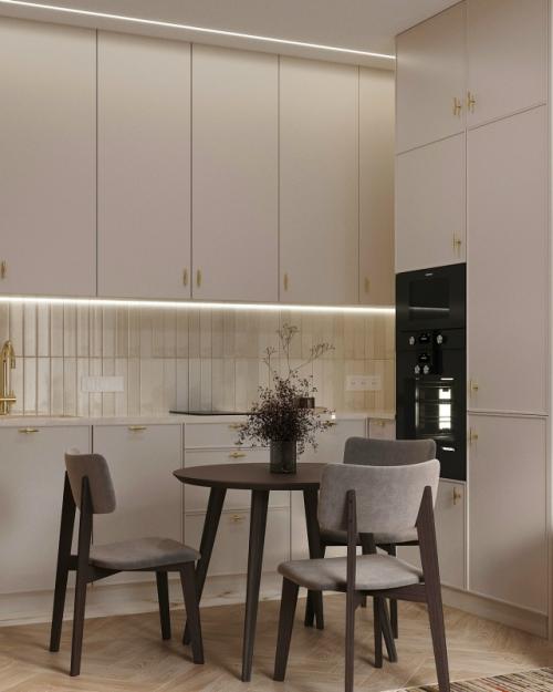 Проект 1-комнатной квартиры почти 40 м 2 в ЖК Грин парк в Москве. 01