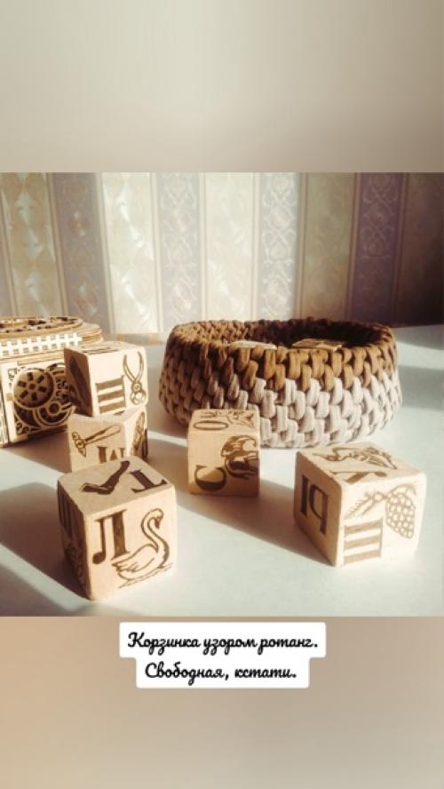 Трикотажные корзинки - это уют в любом уголке дома. 05