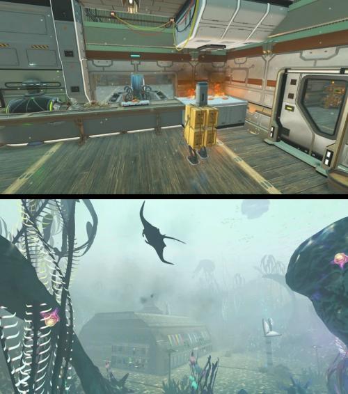 Геймер под ником Avaslash создал копию ресторана красти краб из Губка Боб Квадратные Штаны в No Man's Sky. 08