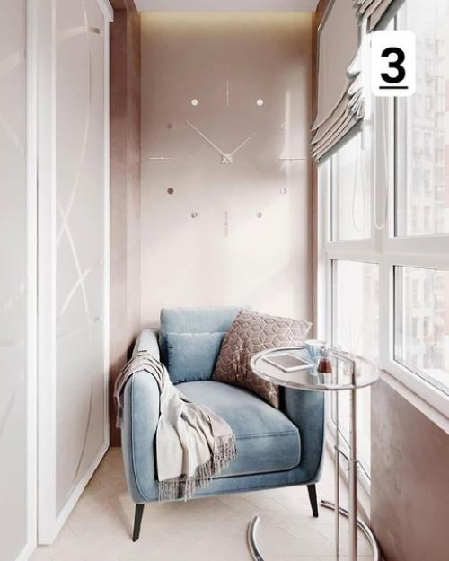 Интерьер балкона тоже может быть шикарным. 04