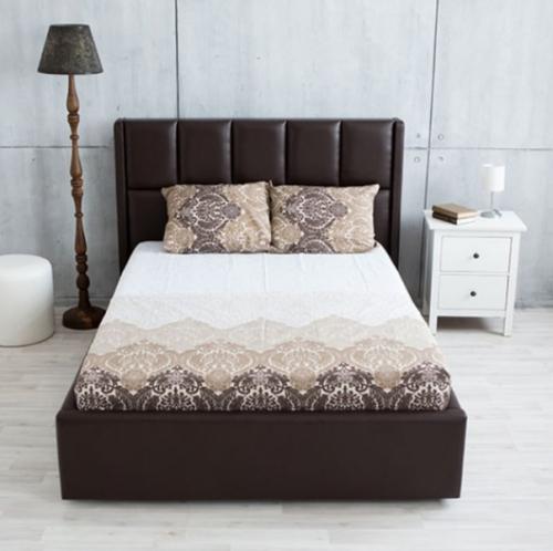 Кровать Бруно. Современные формы кровати, сочетая мягкость и стиль прямых форм, дополнят интерьер вашей спальни. 01