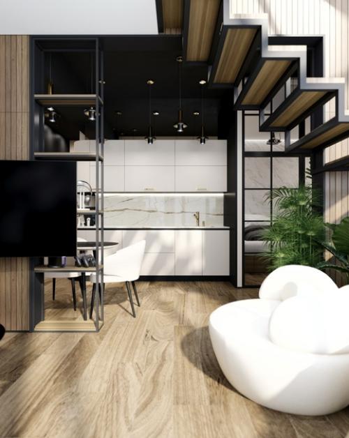 Студия с выходом на собственную террасу. 03