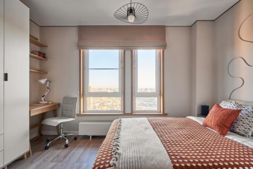 Интерьер квартиры - студии 25, 4 м 2 в ЖК михайловский парк в Москве. 05