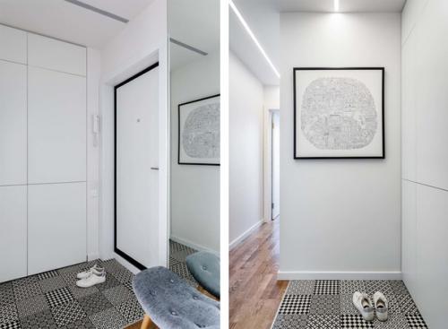 Пример обустройства небольшой однокомнатной квартиры, в которой решили обойтись без перепланировок. 08