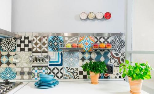 Стиль пэчворк. Керамическая плитка пэчворк очень востребована и пользуется большой популярностью в создании дизайна интерьера. 03