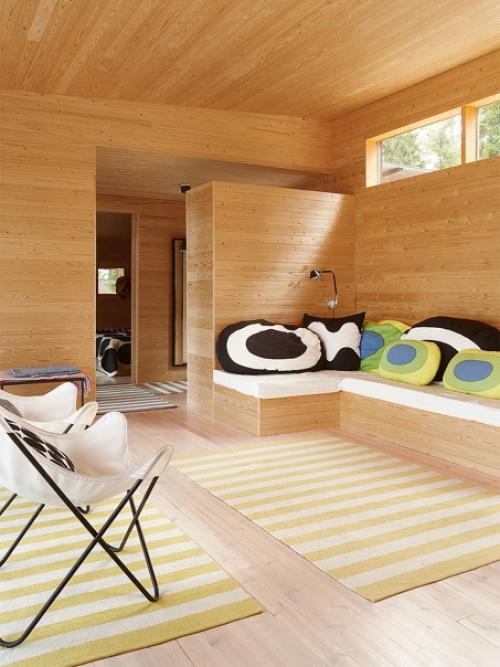 Скандинавская летняя хижина с текстилем финского бренда Marimekko. 03