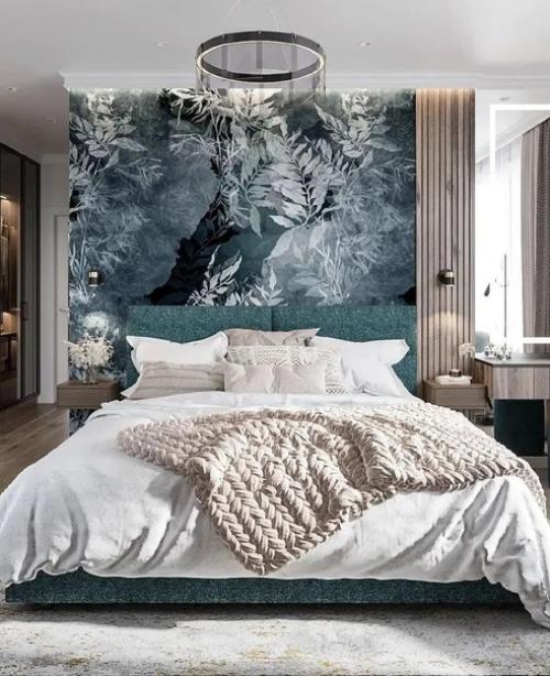 Красивый интерьер спальни. 01