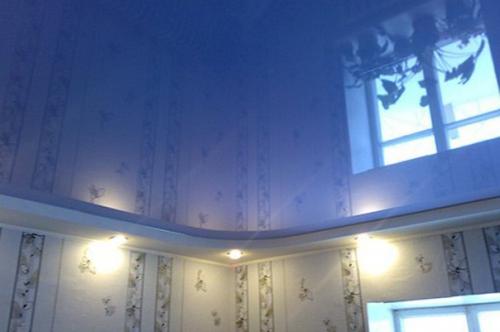 Глянцевые натяжные потолки: 03