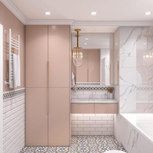 Вот такой дизайн санузла мы создали для наших заказчиков (фото пространства до визуализации, в предыдущем посте. 01