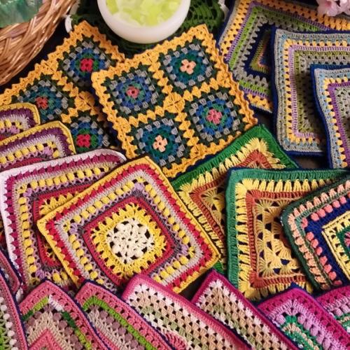 Как я небольшие остатки пряжи использую! 05