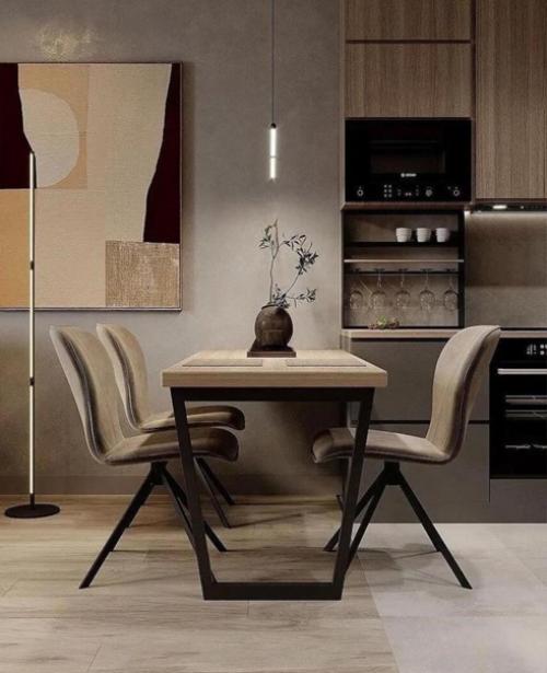 Интерьер кухни - гостиной. 03