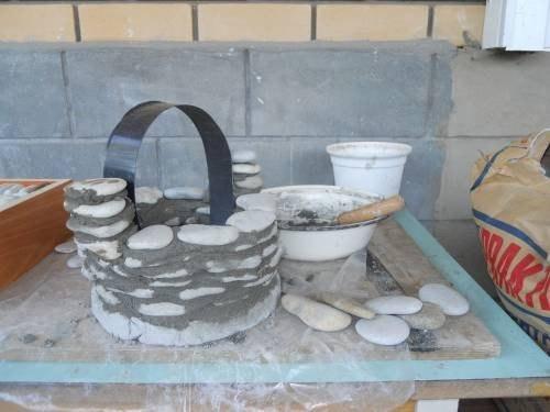 Корзинка из гальки. 05