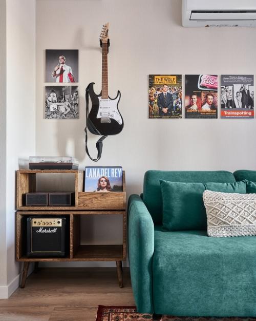 Интерьер квартиры - студии 25, 4 м 2 в ЖК михайловский парк в Москве. 06