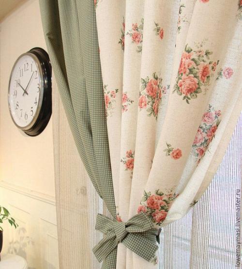 Кухонные шторы в стиле Прованс - дыхание лазурного берега. 01