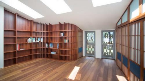 Дом с декоративным деревянным экраном в Австрии. 06