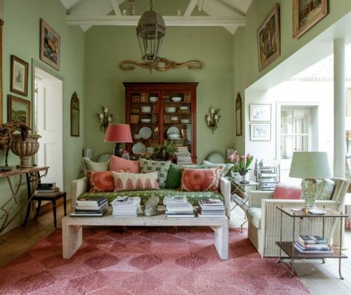 Интерьер георгианского дома в норфолке, спроектированного дизайнером интерьеров Берди фортескью. 01