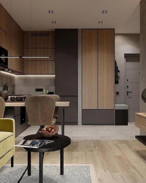 Интерьер кухни - гостиной. 04