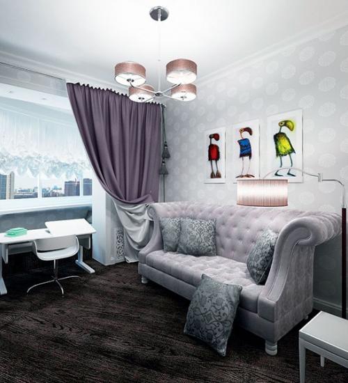 Дизайн - проект двухкомнатной квартиры 59 кв.  